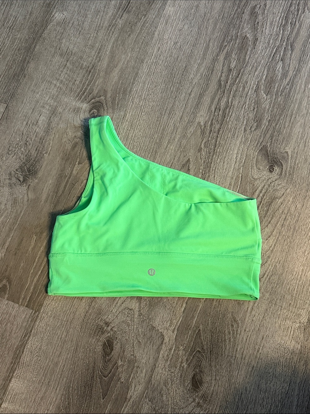 lululemon athletica One-Shoulder Neon Lime align one shoulder Top - Picture 2 of 2
